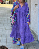 Purple Loose Maxi Dress