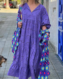 Purple Loose Maxi Dress