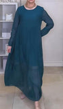 Solid Color Loose Elegant Maxi Dress