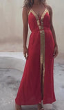 Slim-fit Gown With Suspenders