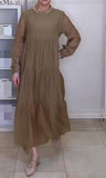 Solid Color Loose Elegant Maxi Dress