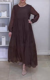 Solid Color Loose Elegant Maxi Dress